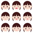 小さい女の子　感情表現