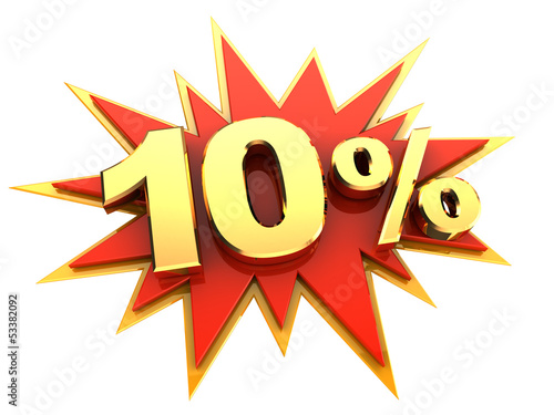 Illustration: special offer ten percent special offer ten percent