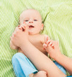 Photo: Baby bed games with mommy Baby bed games with mommy
