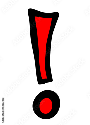 Illustration: Ausrufezeichen - Rot ... Ausrufezeichen - Rot ...