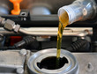 Motor oil, car engine close up