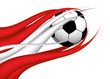canvas print picture - fahne_ball_austrien