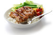 Photo: teriyaki chicken on rice, japanese cuisine teriyaki chicken on rice, japanese cuisine