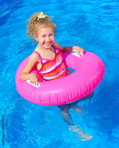 Photo: girl in the pool girl in the pool