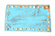 Foto: Blaues Holzschild Blaues Holzschild