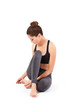beautiful young woman making a Yoga/Ballet pose