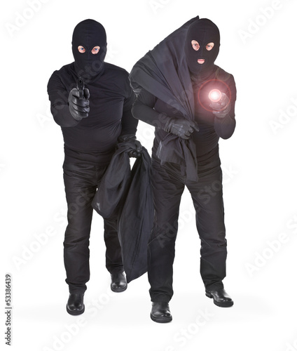 Photo: pair of two robbers pair of two robbers
