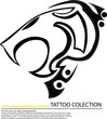 Tiger head silhouette design