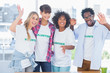 Photo: Group of volunteers standing together Group of volunteers standing together