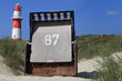 Borkum Strandkorb Leuchtturm