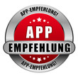 5 Star Button rot APP-EMPFEHLUNG