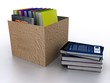Illustration: Books collection isolated on a white background Books collection isolated on a white background
