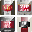 Vector: Vintage VIP cards Vintage VIP cards