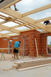 construction maison - chantier toiture  # czm