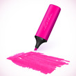 Vector: Pink vector marker with drawn spot Pink vector marker with drawn spot