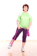Beintraining mit Fitnessband