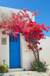 Traditional greek door on Sifnos island, Greece