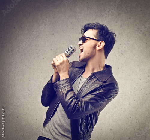 Photo: young singer young singer