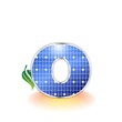 Solar Panel - alphabet letter o