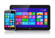 Mobile devices with touchscreen interface