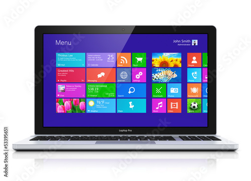 Illustration: Modern laptop Modern laptop