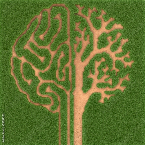Illustration: grün denken grün denken