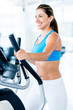 Woman training at the gym