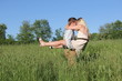 Frolicking in Field