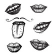 Smile and Mouth Drawing Collection