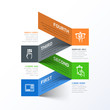 Vector: Withdrawing cash from an ATM infographics template Withdrawing cash from an ATM infographics template