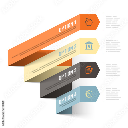 Vector: Abstract bank theme infographics template Abstract bank theme infographics template