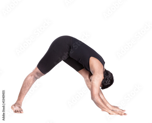 Photo: Yoga forward bending pose Yoga forward bending pose