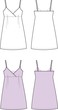 Vector illustration of women's dress