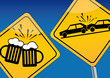 Vektor: Alkohol am Steuer, Verkehrskontrolle, Sicherheit, Schild Alkohol am Steuer, Verkehrskontrolle, Sicherheit, Schild