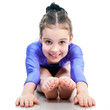 young girl doing gymnastics