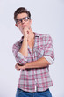 casual man thinking