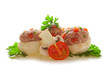 Foto: Mushrooms stuffed with ground meat. Mushrooms stuffed with ground meat.