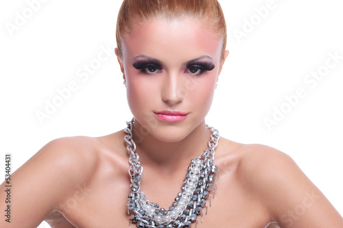 Photo: beauty woman looking at the camera beauty woman looking at the camera