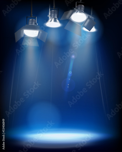 Vector: Studio Lights. Vector illustration. Studio Lights. Vector illustration.