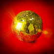 golden disco ball