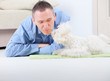 Foto: Dog and owner Dog and owner