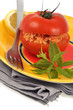 La tomate farcie au taboulé libanais