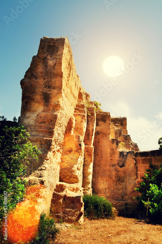 Photo: sun ancient ruins sun ancient ruins