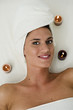 Young woman relaxing in health spa