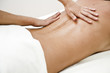 Young woman getting back massage