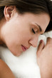 Young woman relaxing in health spa