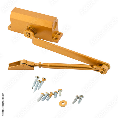 Illustration: The device for automatic closing a door The device for automatic closing a door
