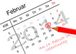 Kalenderblatt, Am 14. Februar ist Valentinstag