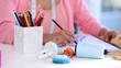 Fashion designer drawing