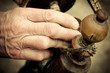 hand at distaff